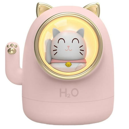 

Small Air Humidifier Lucky Cat Essential Oils Aroma Diffuser Silent Cool Mist for Indoor Kids