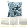 thumbnail image 4 of Leisuo Beach Decorative Throw Pillow Cover Dolphin Turtle Ocean Pillow Covers , Shell Conch Starfish Coastal Pillow Case Square Outdoor Cushion Cover for Patio Home Decor, 4 of 5