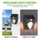 thumbnail image 4 of Lámpara solar de pared para exteriores con sensor de movimiento, LED blanco cálido, resistente al agua IP65, material ABS ignífugo negro para jardín, patio, cerca (1 unidad), 4 of 7
