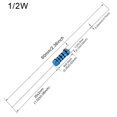 thumbnail image 4 of EDgELEc 100 Pcs Résistance 3.9K ohm 12w (0.5Watt) Résistance de Film Métallique Fixe, Plusieurs Valeurs de Résistance en Option, 4 of 4