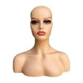 thumbnail image 1 of Cabeza de maniquí femenina realista, soporte para peluca, peluca multifuncional europea americana Estilo E, 1 of 8