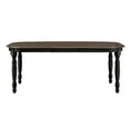 thumbnail image 5 of Weston Home Ohana Antique Two-Tone Extending Dining Table, Antique Black, 5 of 9