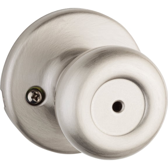 Kwikset 93001-781 Satin Nickel Privacy Door Knob — Residential Use, Standard Application