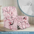 thumbnail image 4 of Jiueut Cherry Blossom Pattern Recliner Chair Cover, Anti-Slip Couch Cover Comfortable Sofa Slipcover for Universal Fit for Most Recliners, 4 of 7