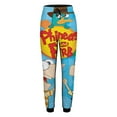 thumbnail image 2 of Phineas And Ferb Mens Joggers Sweatpants Elastic Waist Casual Athletic Sports Trousers Comfortable Workout Track Pants 3XL, 2 of 6