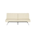 DHP Emily Convertible Tufted Futon Sofa, Vanilla Faux Leather - image 14 of 21