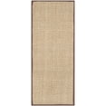 thumbnail image 3 of SAFAVIEH Natural Fiber Arbor Bordered Runner Rug, Natural/Dark Brown, 2'6" x 6' - Coastal Design, Natural & Dark Brown, Seagrass, Ideal for Entryway, Kitchen, Living Room, Office, Hallway, 3 of 12