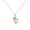 U, variant on Gold Plated Letter Pendant Necklace Heart Choker Jewelry for Women Accessory