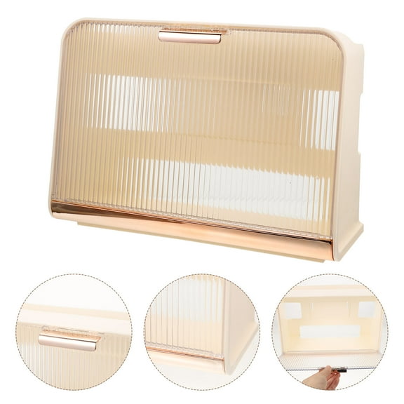 Soimiss Beige ABS Router Storage Box, Large Capacity and Unblocked Signal