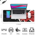 thumbnail image 5 of Black Red Gaming Mouse Pad - Large 31.5x11.8 inch Non-Slip Desk Pad with Stitched Edge for Unparalleled Gaming and Office Work, 5 of 7
