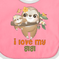 thumbnail image 4 of Inktastic Sloth I Love My Gigi Boys or Girls Baby Bib, 4 of 4