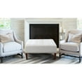 thumbnail image 2 of Michelle A Touffeté un Grand Pouf Carré Blanc Cassé, 2 of 10