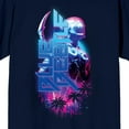 thumbnail image 2 of Blue Beetle Hero & Logo Crew Neck Short Sleeve Navy Men's T-shirt
-XXL, 2 of 4