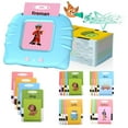 thumbnail image 4 of Juguetes de aprendizaje Protable con tarjetas de sonido en inglés, educación temprana electrónica oso de fresa Hogar, 4 of 5