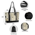 thumbnail image 2 of FORMRS Canvas Laptop Tote Bag for Women with 15.6" Computer Compartments Shoulder Handbag, Stripes Pattern, 2 of 7