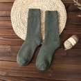 thumbnail image 2 of Clearance! Baberdicy Women Autumn and Winter Thickened Warm Solid Color Socks Multicolor Mid Tube Socks G, 2 of 4