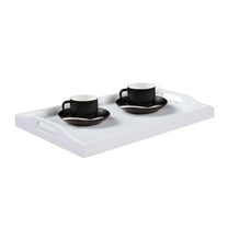 Convenience Concepts Designs2Go Serving Tray in White Wood Finish