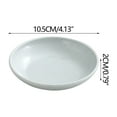thumbnail image 2 of yulier Plastic Small Plates Seasoning Dishes, Wheat Straw Soy Sauce Dishes, Round Dipping Sauce Dishes for Kitchen, Mini Ketchup Salad Dressing Plates, Dishwasher Safe, 2 of 6
