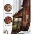 thumbnail image 3 of Farm Rooster Blackout Curtains for Bedroom Living Room Darkening Curtains 90 Inch Farmhouse Barn Funny Animals Butterfly Black Out Window Curtain Privacy Window Treatment Grommet Drapes 52"x90"x2, 3 of 9