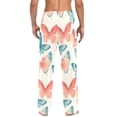 thumbnail image 4 of FORMRS Mens Pajama Pants with Pockets Sleepwear Lounge Bottoms Sizes S-2XL, Watercolor Butterflies, 4 of 7