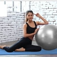 thumbnail image 3 of Balance Exercise Ball - for Yoga, Pregnancy, Home Gym, Pilates, Physical Therapy, Balance-grey-65cm, 3 of 5