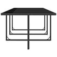 thumbnail image 5 of vidaXL 13 Piece Outdoor Dining Set with Cushions Poly Rattan Black, 5 of 5