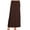 Brown, variant on Plus Size Pencil Skirt - Sexy High Waist, Solid Color, Knee Length