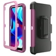 thumbnail image 3 of Xhy Moto G Play 2023 Case with Belt Clip Holster Military Grade Full Body Multilayer Drop Shock Protection Rugged Durable for Motorola G Play 2023/G Pure/G Power 2022 Phone - Wine Pink, 3 of 9