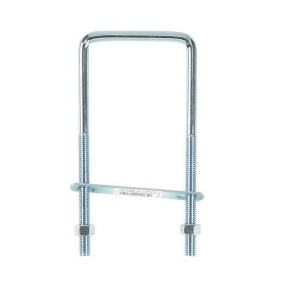 Hampton 02-3452-508 Square Bend U-Bolt Zince  0.375 x 3 x 6.5 in. - pack of 10