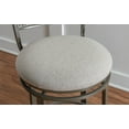 thumbnail image 4 of Powell Holloway 24" Indoor Metal Counter Stool with Swivel, Pewter, 4 of 14