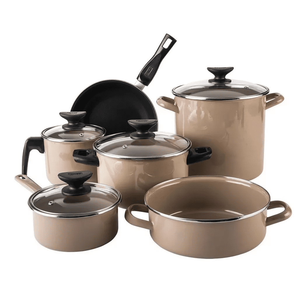 Batería De Cocina De 10 Piezas Beige Walmart en línea