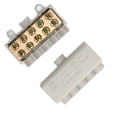 thumbnail image 4 of 4 Conectores De Cable Divisor 1 En 4 Salidas Conductor De Latón De Alta Potencia Bloque De Terminales De Cableado Rápido 80A 1000V 4 Uds, 4 of 7