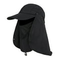 thumbnail image 2 of LShunze Sun Hat for Men Women with Neck Flap, Foldable Breathable Fishing Cap, UPF50+ Sun Protection Drawstring Sun Hat, 2 of 8