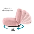thumbnail image 4 of Loungie Adriano Plush Recliner/Floor Chair, Pink, 4 of 8