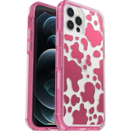 OtterBox Symmetry Clear Series case for iPhone 12 and 12 Pro - Disco Cowgirl Pink