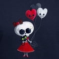 thumbnail image 3 of CafePress - Cute Skeleton Girl With Spooky Balloons Hoodie - Pullover Hoodie, Classic, Comfortable Hooded Sweatshirt, 3 of 4