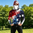 thumbnail image 5 of Yaoyar Sun Protection Hoodie for Men Fashion Graphic Shirt with Mask Long Sleeve Breathable Shirts Slim Fit Tops 2026, 5 of 5