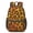 Orange and Yellow, variant on Purple Leopard Print 17" School Backpacks for Teens,Waterproof Oxford Fabric,S-Shape Padded Straps for School,Travel,Hiking,Camping