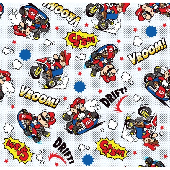 Window Valance Curtain Mario 42X14 Kids Children'S Bedroom Bathroom Game Room