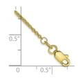 thumbnail image 2 of 10k Solid Yellow Gold 1.5mm Cable Chain Anklet 9 Inch Anklet for Women and Men - 1.4 Grams, 2 of 2