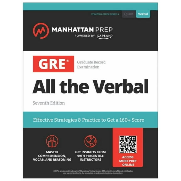 Manhattan Prep GRE Prep GRE All the Verbal, (Paperback)
