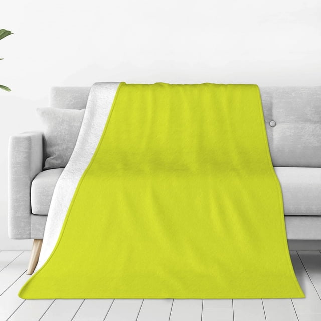 Balery Yellow Manta de Felpa Suave y Acogedora – Cobija de Franela Aterciopelada para Cama, Lavable y Cálida para Sofá, Mascotas, Transpirable-40"x30"
