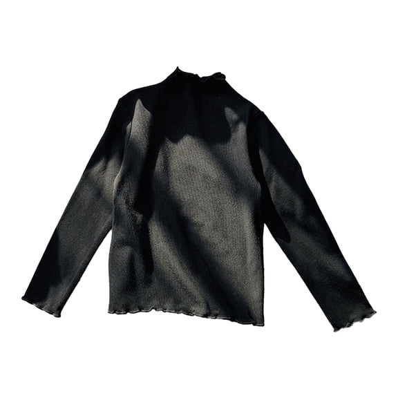 Beautyzll Kids Toddler Girls Long Sleeve Cotton Shirts Baby Soft Basic T-Shirts Top Layering Tees 2-10T