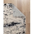 thumbnail image 3 of Maz Collection Polyester Beige And Navy 3'9" X 5'9" Area Rugs MZ0346, 3 of 4