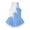 Light Blue, variant on iEFiEL Kids Girls Shiny Sequins Floral Ballet Gymnastics Skirted Leotard Sleeveless Dance Dress