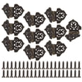 thumbnail image 1 of Vintage Hinges,Antique Decorative Hinges Green Bronze Cabinet Hinges Wooden Tool Box Smart Functionality, 1 of 14