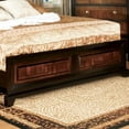 thumbnail image 3 of Solid Wood Queen Bed, /walnut Color, Contemporary Bedroom Furniture With Headboard Transitional Modern Parquet Design, 3 of 5