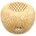 thumbnail image 3 of GETAJGHSD Large Woven Bamboo Lampshade Burlap Pendant Light Cover Rustic Ceiling Light Fixture, 3 of 8