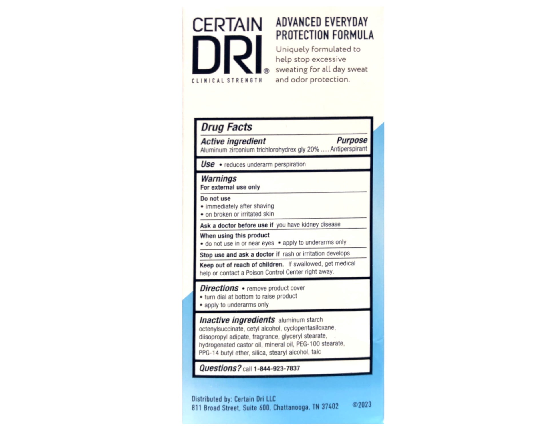 Certain Dri Everyday Strength Clinical Antiperspirant Solid Deodorant, Hyperhidrosis Treatment for Men & Women, Morning Fresh, 2.6oz, 3 Pack