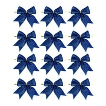 24pcs Small Velvet Christmas Bows for Christmas Tree Wreath Gift Wrap Crafts Wedding Party Bows for Snack Bags Baking Candy Bags Home Decoration